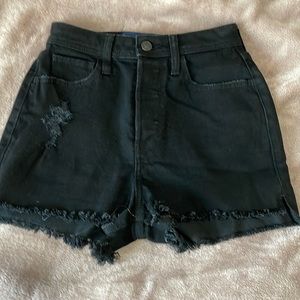 denim shorts from hollister, size 00 w23, buttons all the way up (no zipper)